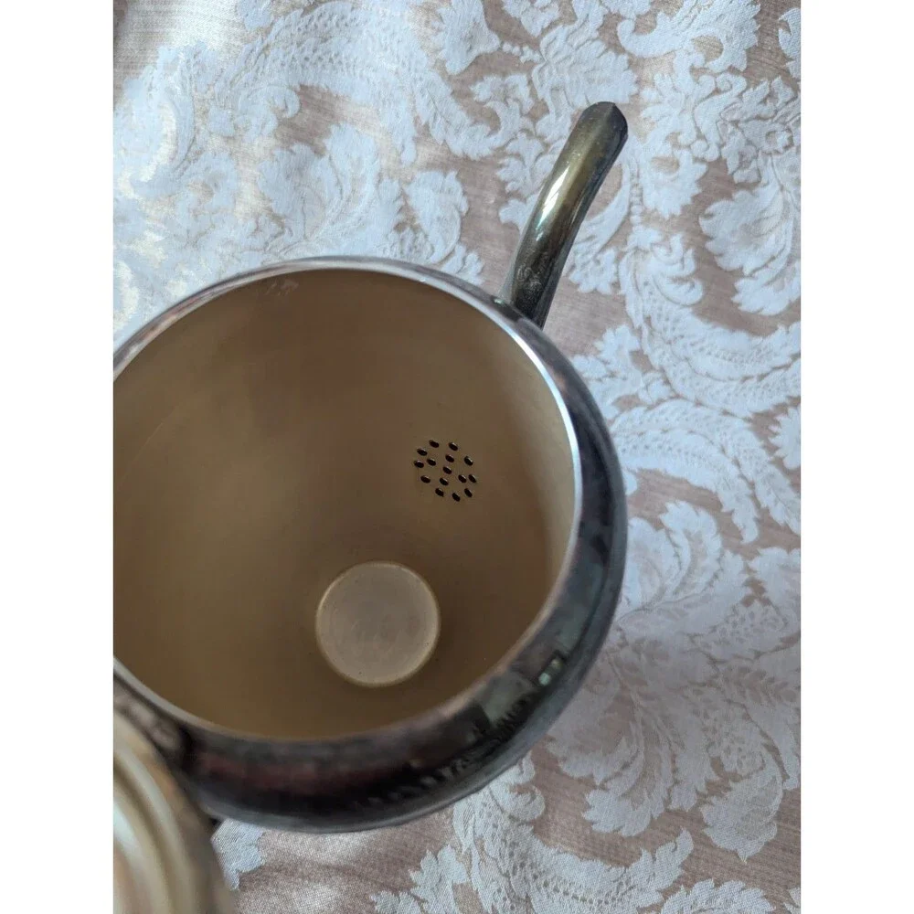Wm. Rogers & Son Silver Tone Coffee tea Pot Kettle Vintage